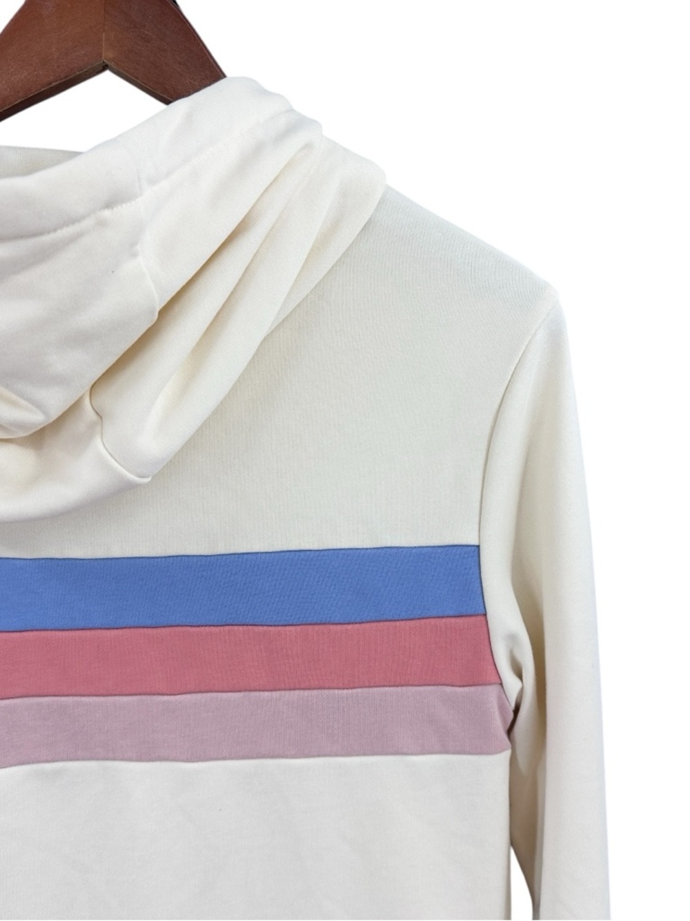 YOCOLORADO Four Stripe Hoodie Outdoor Zip Light Yellow - Picture 4 of 6